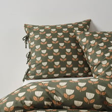 Floral Annika Cotton Percale European Pillowcase